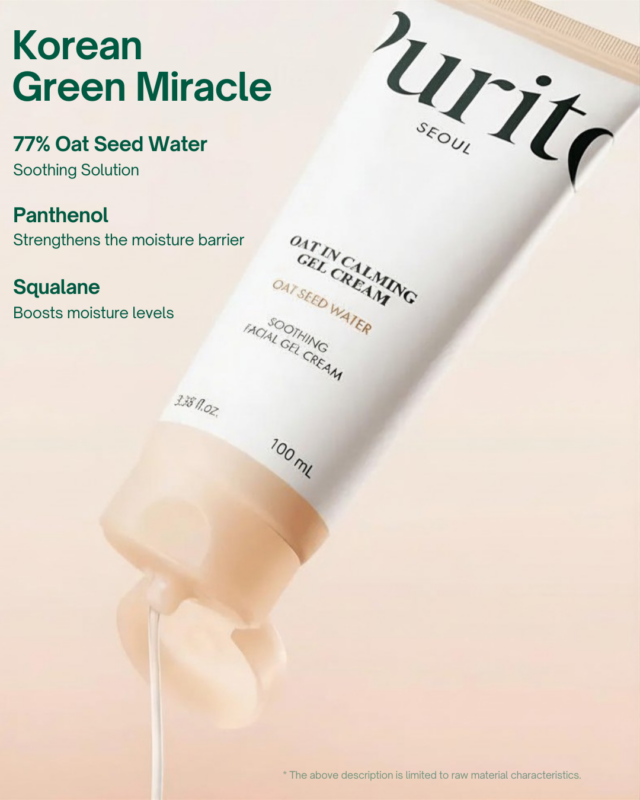 Purito Seoul Oat In Calming Gel Cream ingredients